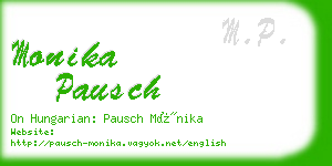 monika pausch business card